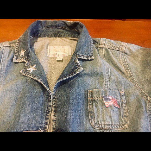 Abercrombie & Fitch distressed denim jacket - Picture 2 of 6